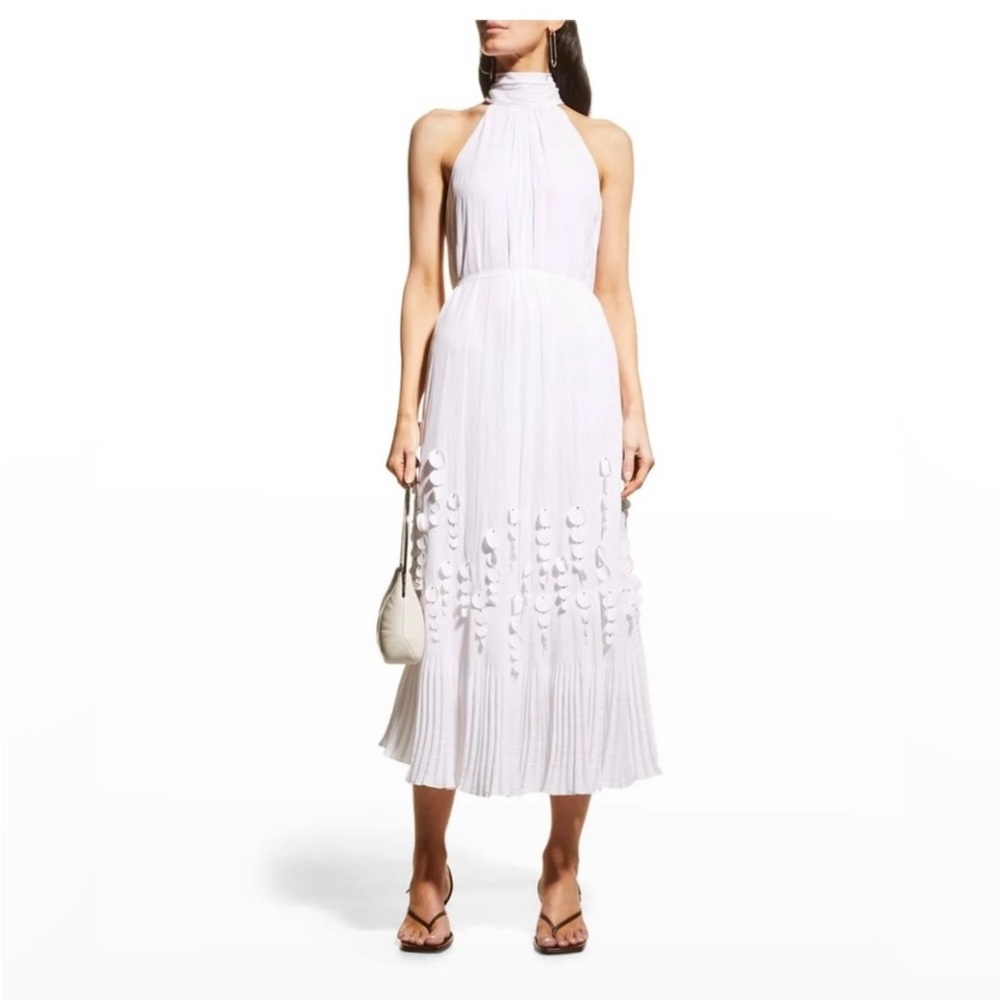 Ramy Brook White Sleeveless Scoop Neck Maxi Dress - Picture 2 of 3